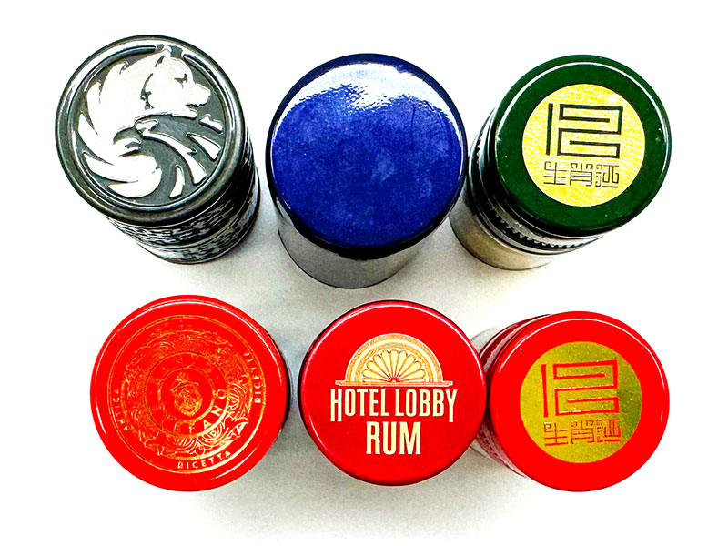 Tapas de botella de aluminio para refrescos con marca personalizable y colocación de logotipos