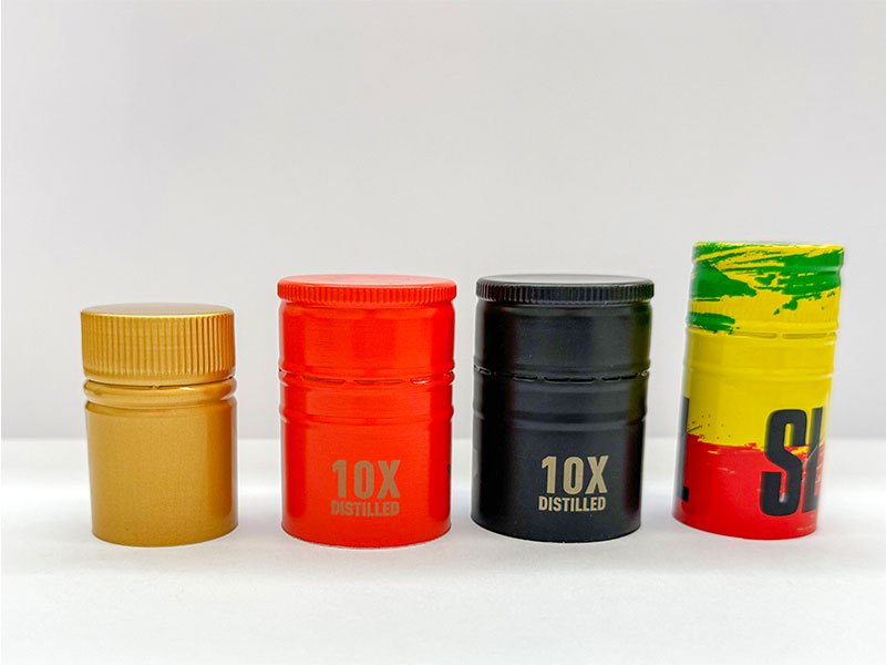 Bouchon d'eau en aluminium de 28 mm pour bouteille en verre de boisson